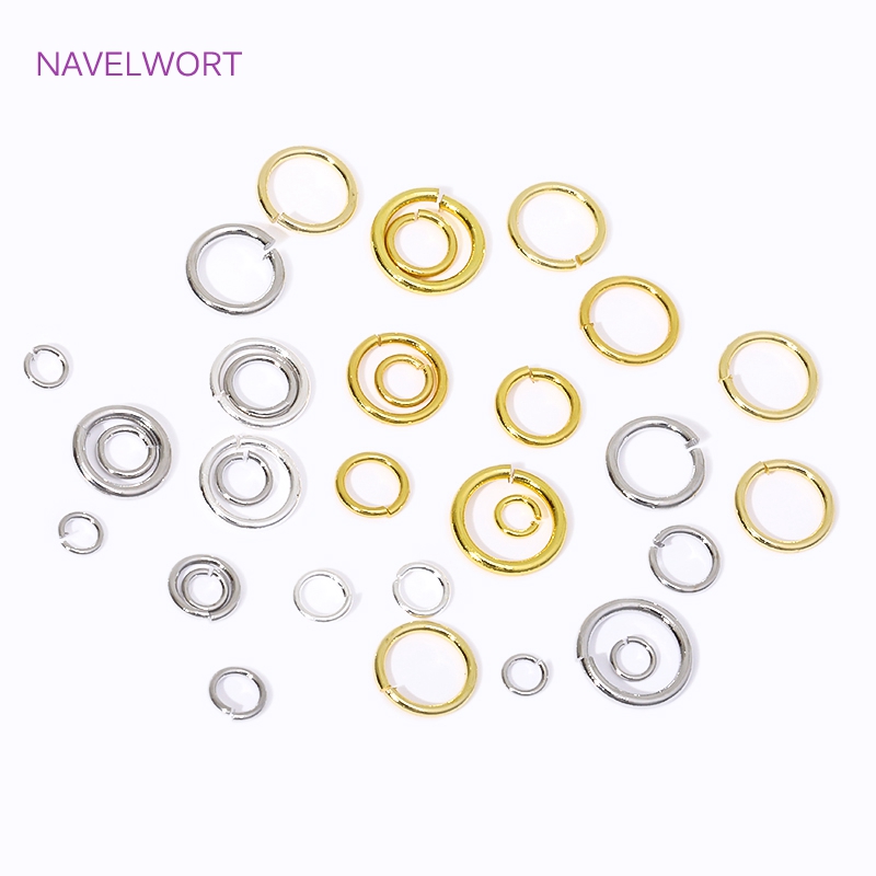 Jewelry Making Closed Jump Rings - 14K/18K altın kaplama bölünmüş halka açık