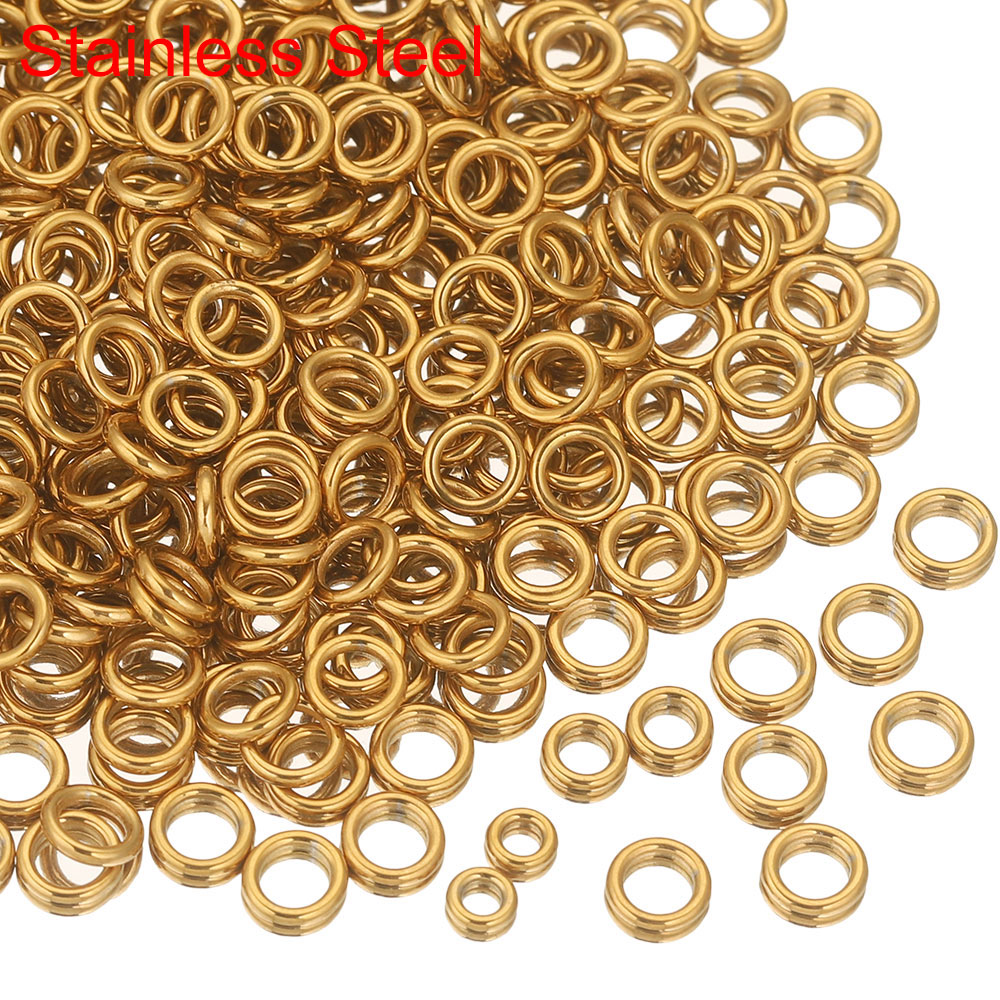 Jewelry Making Closed Jump Rings - 50 adet Paslanmaz Çelik Kapalı Atlama
