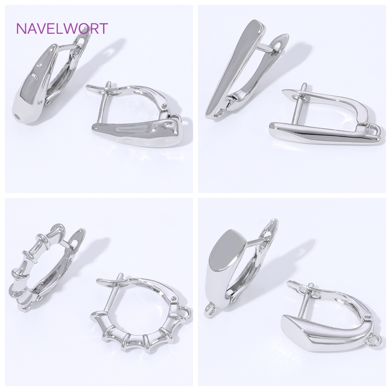 Jewelry Making Kits - 18K Altın Kaplama Pürüzsüz Küpe Kancaları