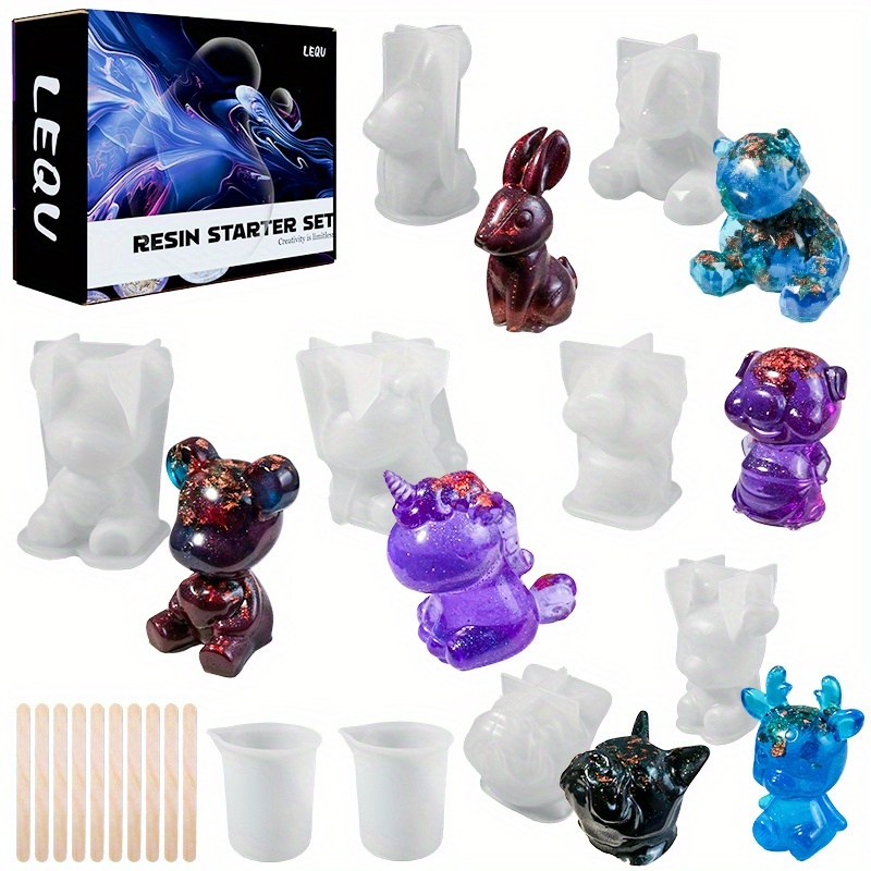Resin Mold Jewelry - 19 Parça Reçine Kalıp Seti, Reçine