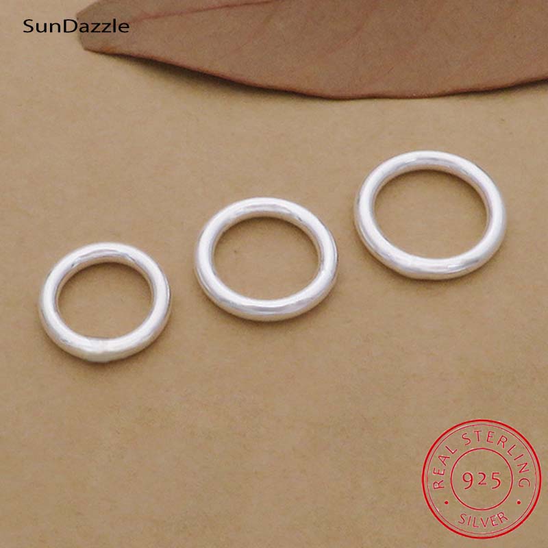 Jewelry Making Closed Jump Rings - 10 adet Hakiki Gerçek Saf Som