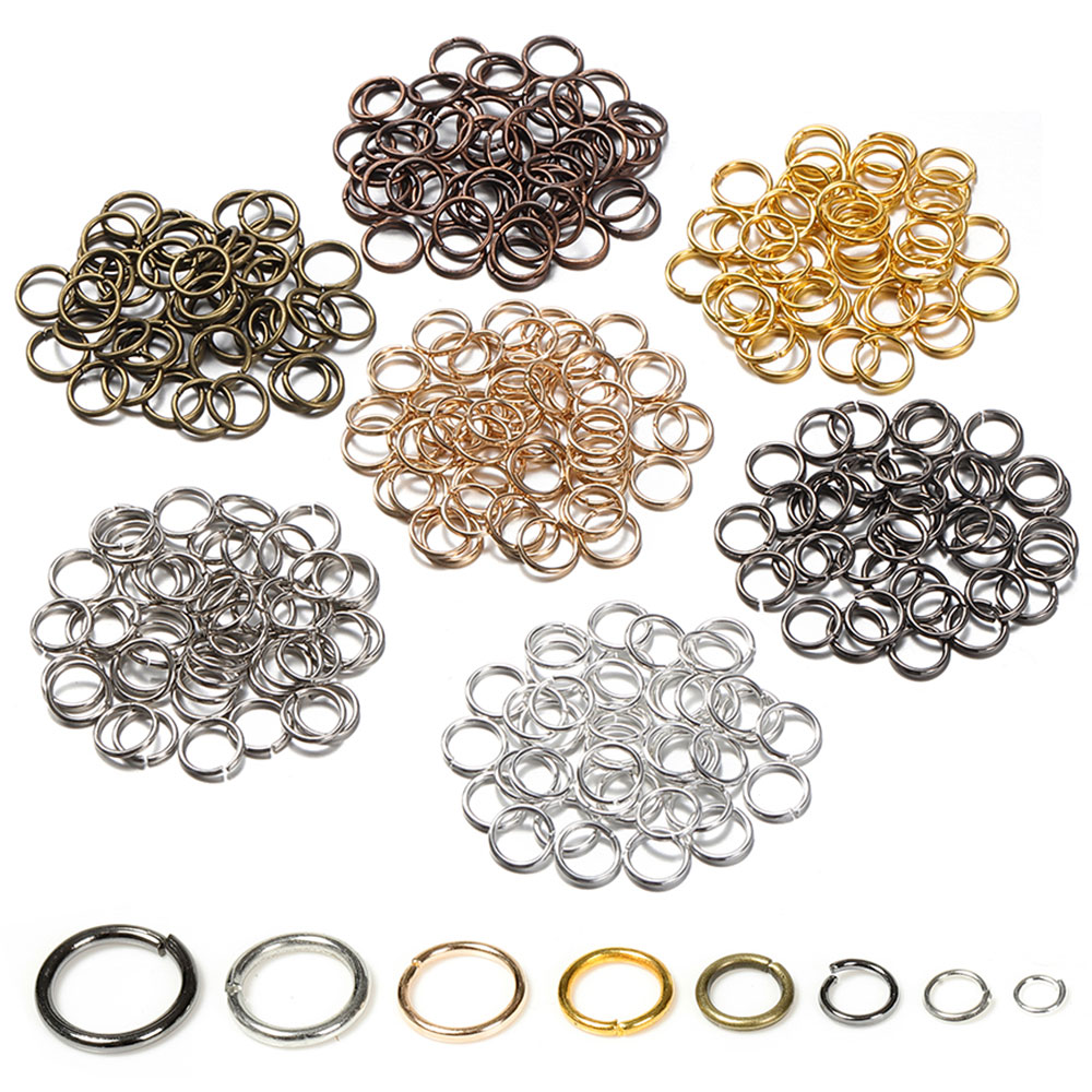 Jewelry Making Closed Jump Rings - 200 adet 3/4/5/6/7/8/10/12mm Metal DIY Takı