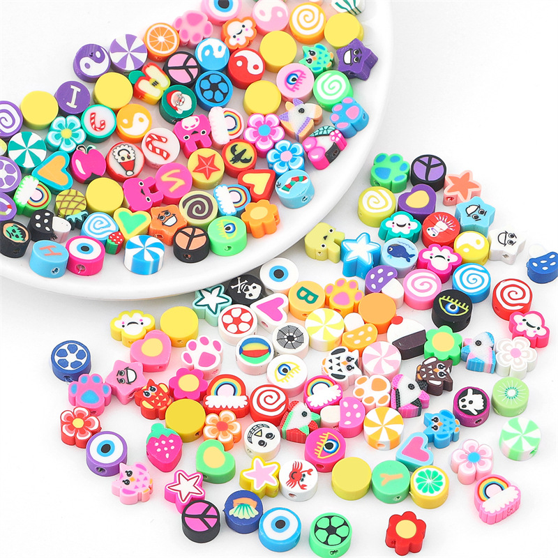 Jewelry Making In Clay - 100 adet rastgele stil polimer kil