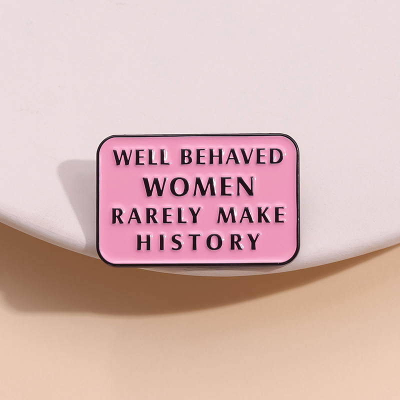 Jewelry Making History - Feminist emaye pimleri iyi huylu kadınlar