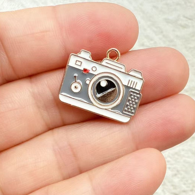 10 adet 17x20mm Emaye Kamera C - Jewelry Making Videos incelemesi ve fiyatı