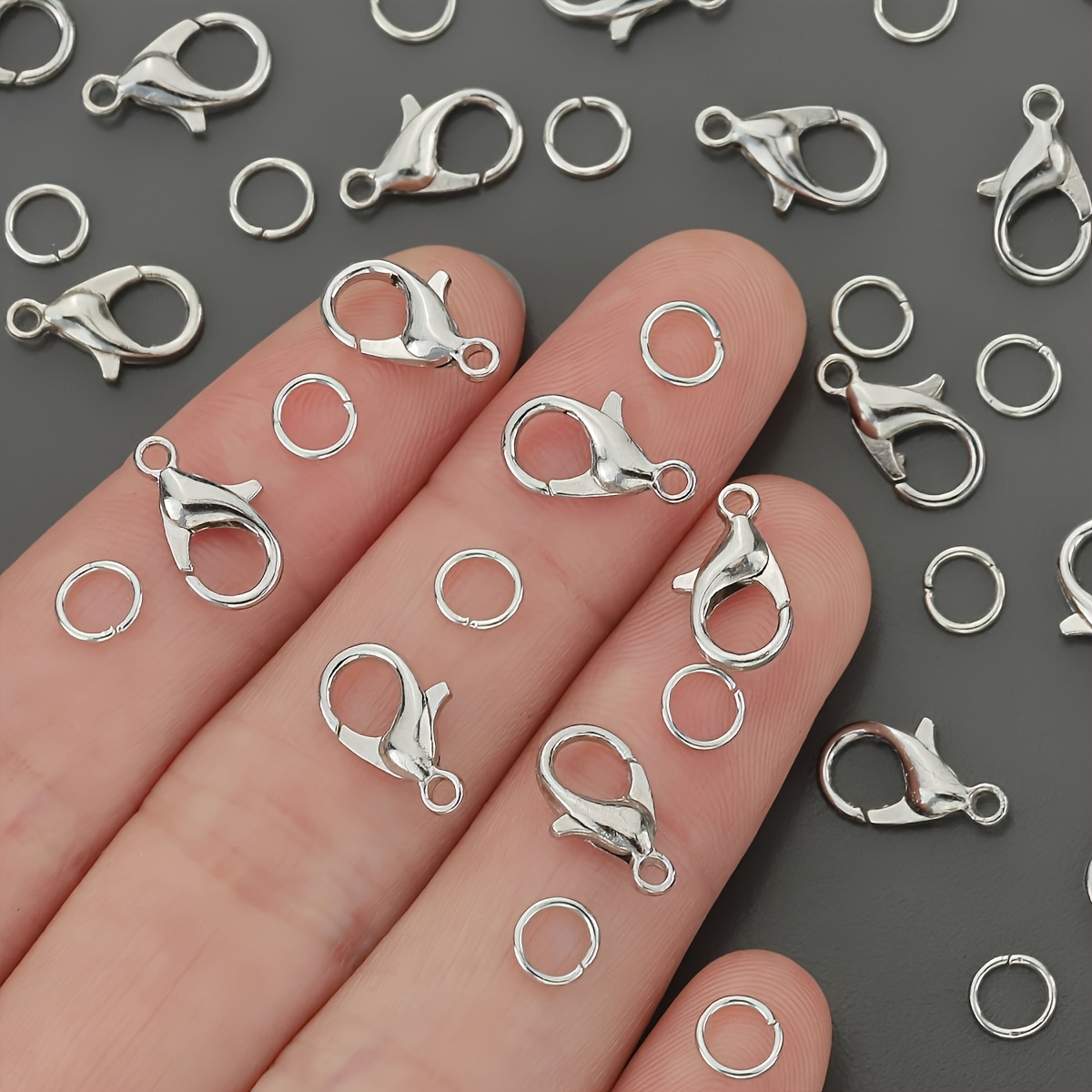 1/2/300 adet Istakoz Klipsleri - Jewelry Making Closed Jump Rings incelemesi ve fiyatı