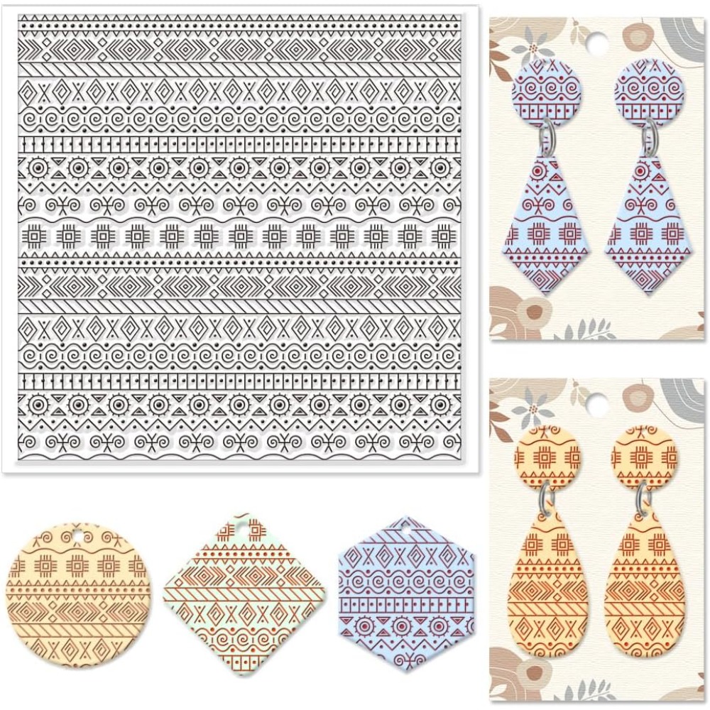 Tekstil Geometrik Silikon Doku - Jewelry Making In Clay incelemesi ve fiyatı
