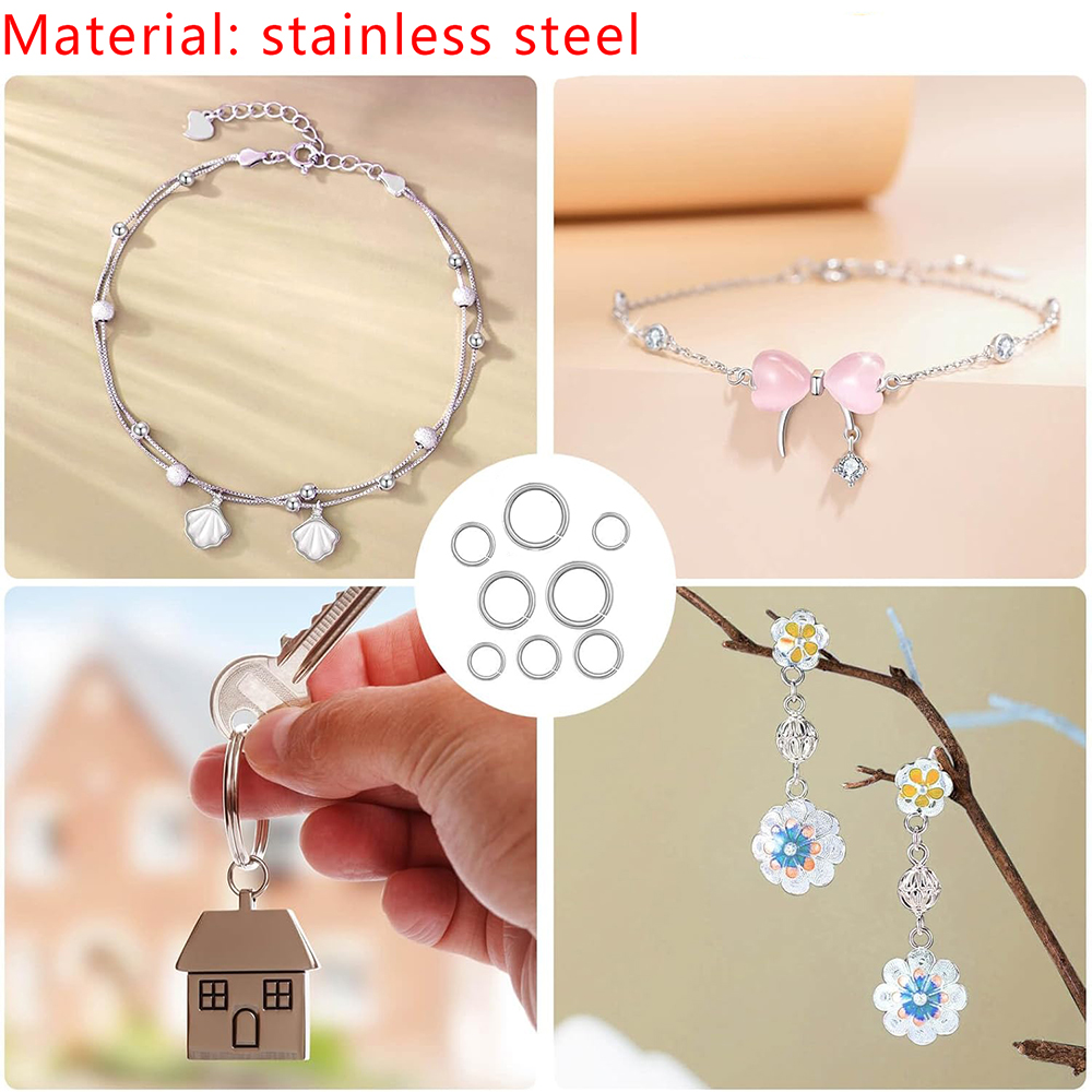 1200 adet Paslanmaz Çelik Atla - Jewelry Making Closed Jump Rings incelemesi ve fiyatı