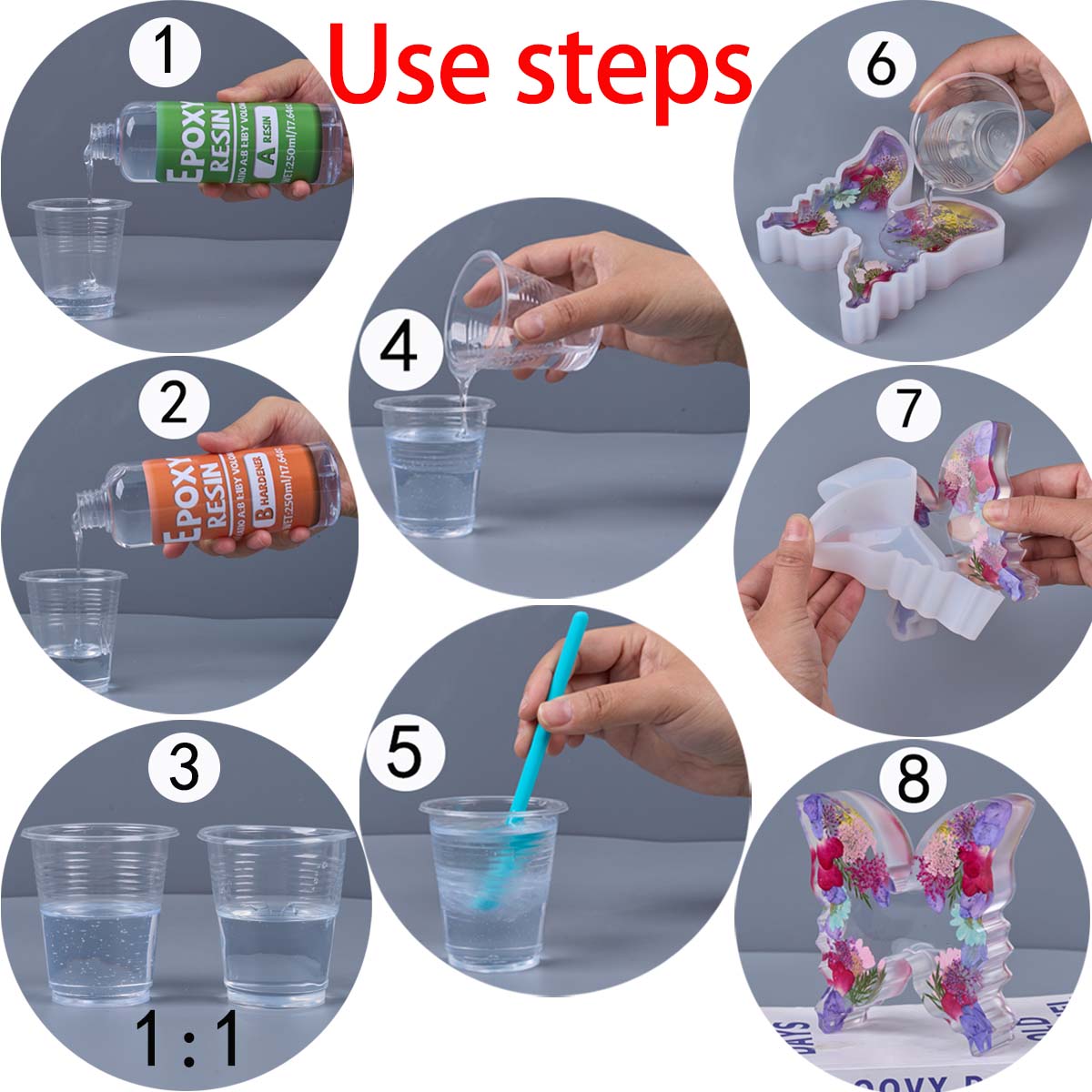 1:1 Oranı Epoksi Reçine Kiti A - Resin Mold Jewelry incelemesi ve fiyatı
