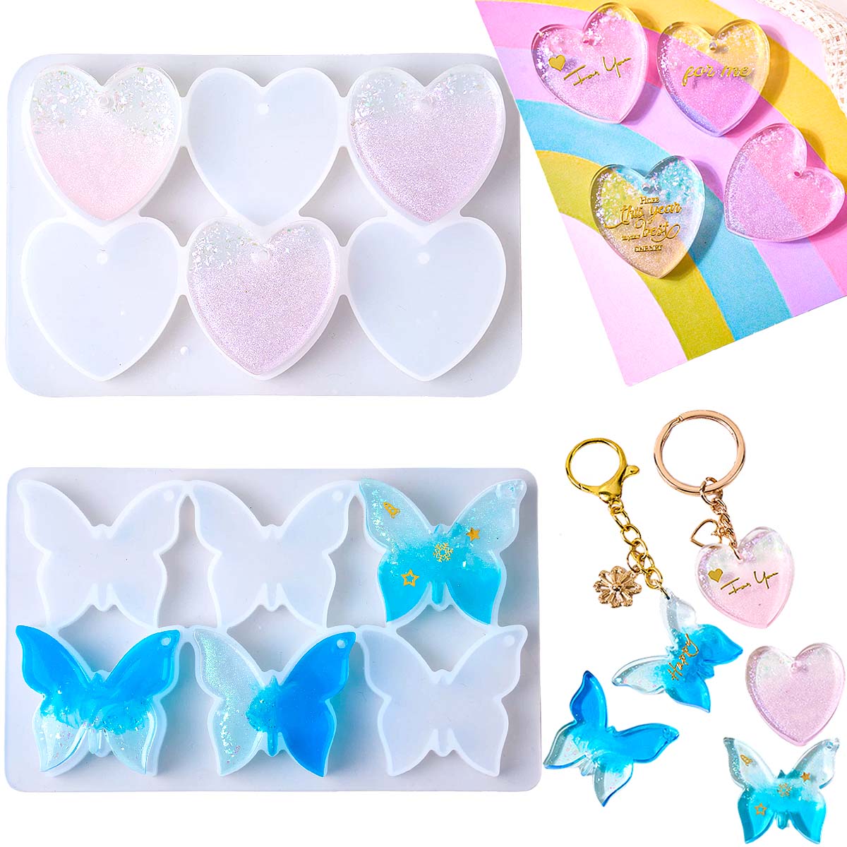 Altı delikli delikli küpe sili - Resin Mold Jewelry incelemesi ve fiyatı