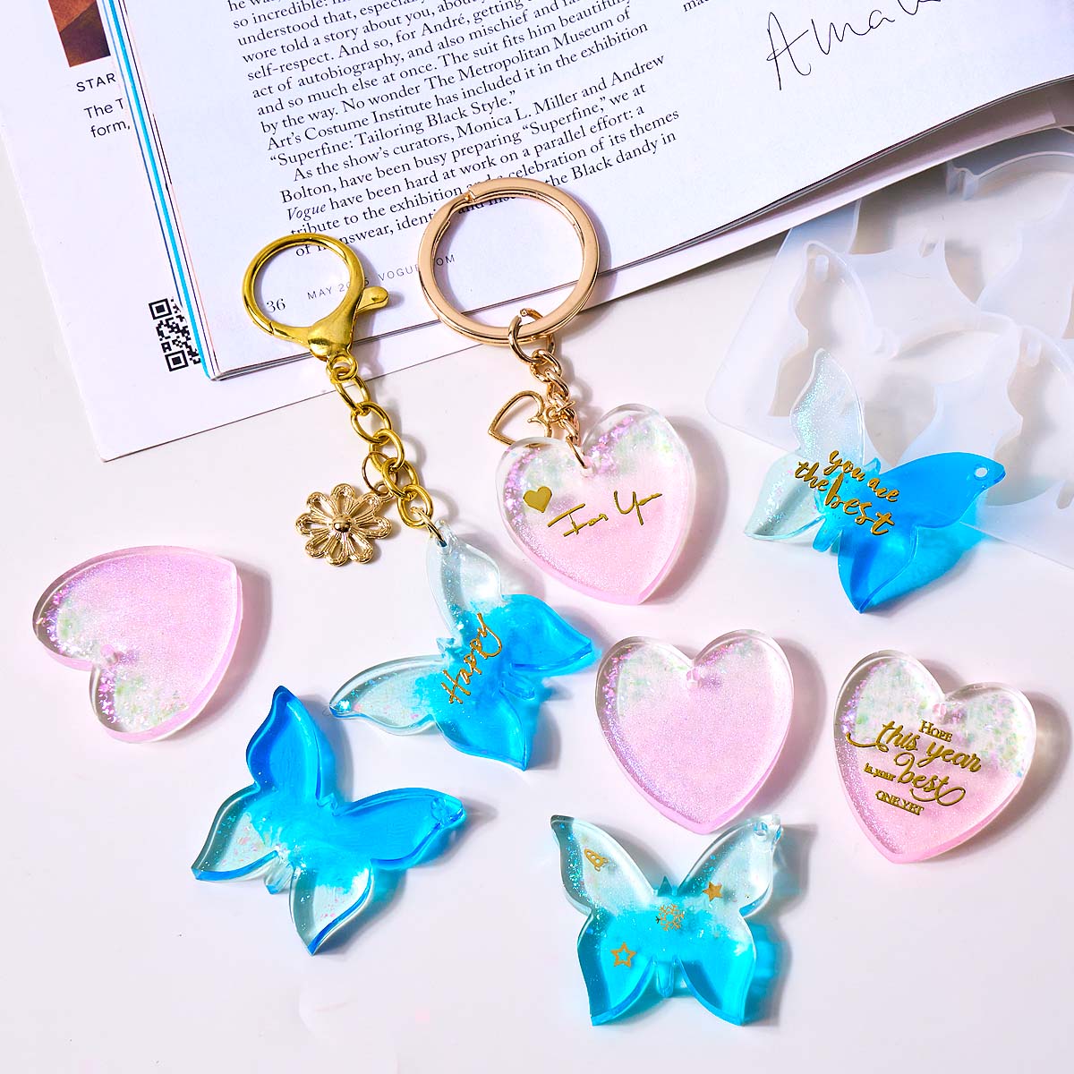 Altı delikli delikli küpe sili - Resin Mold Jewelry incelemesi ve fiyatı