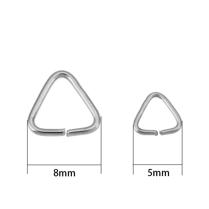 50 adet 5mm 8mm Paslanmaz Çeli - Jewelry Making Closed Jump Rings incelemesi ve fiyatı
