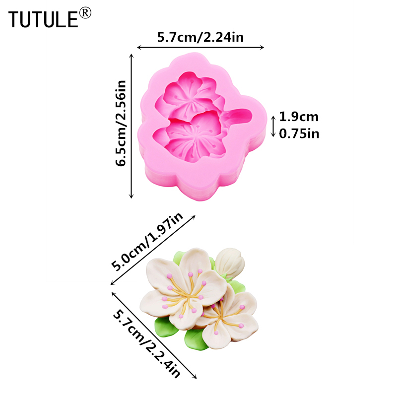 3D Şeftali Çiçeği Reçine Kil T - Resin Mold Jewelry incelemesi ve fiyatı