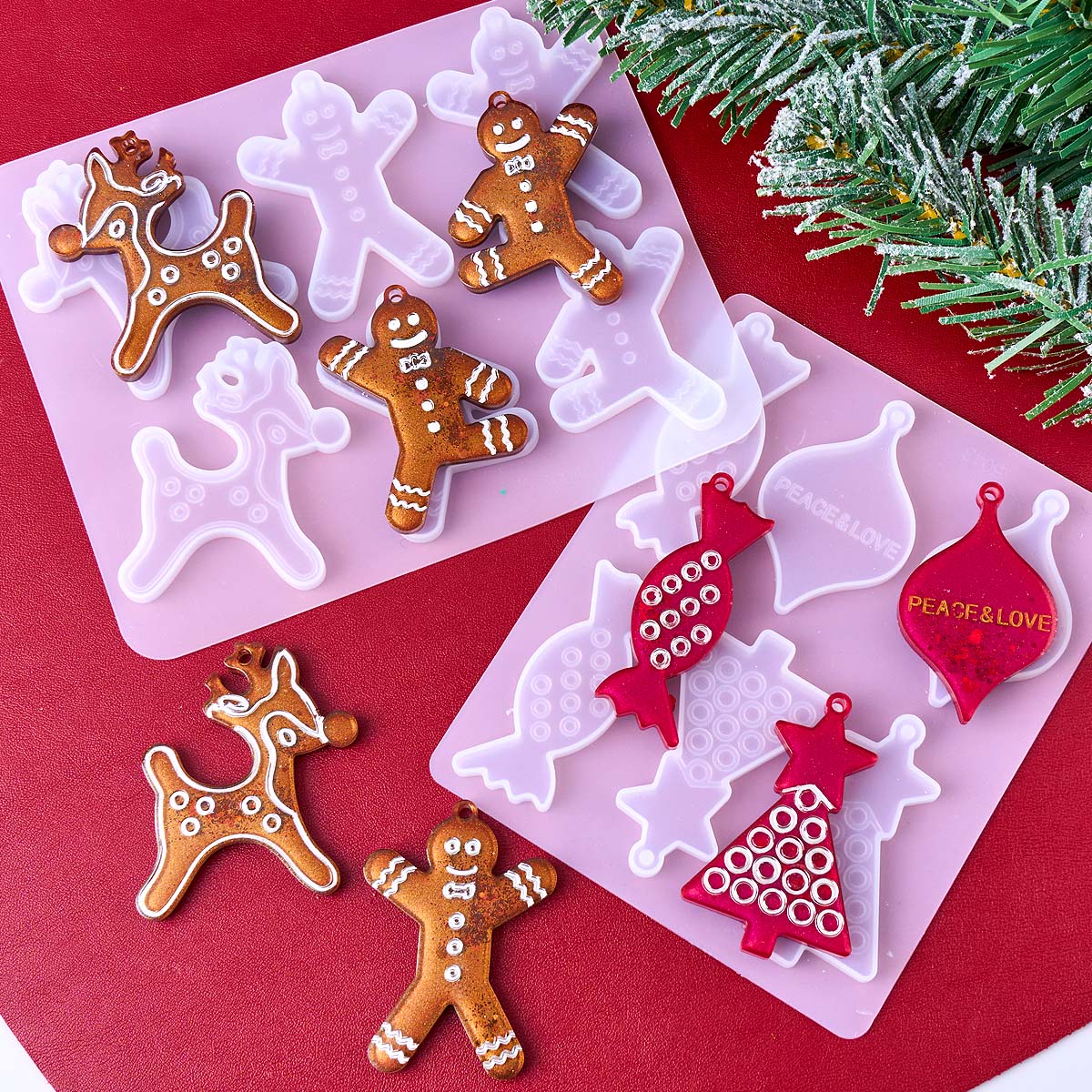 Noel Serisi Küpe Kolye Silikon - Resin Mold Jewelry incelemesi ve fiyatı