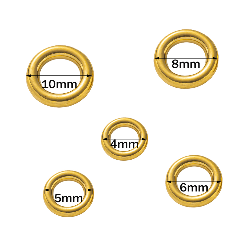 10 adet Paslanmaz Çelik Altın  - Jewelry Making Closed Jump Rings incelemesi ve fiyatı