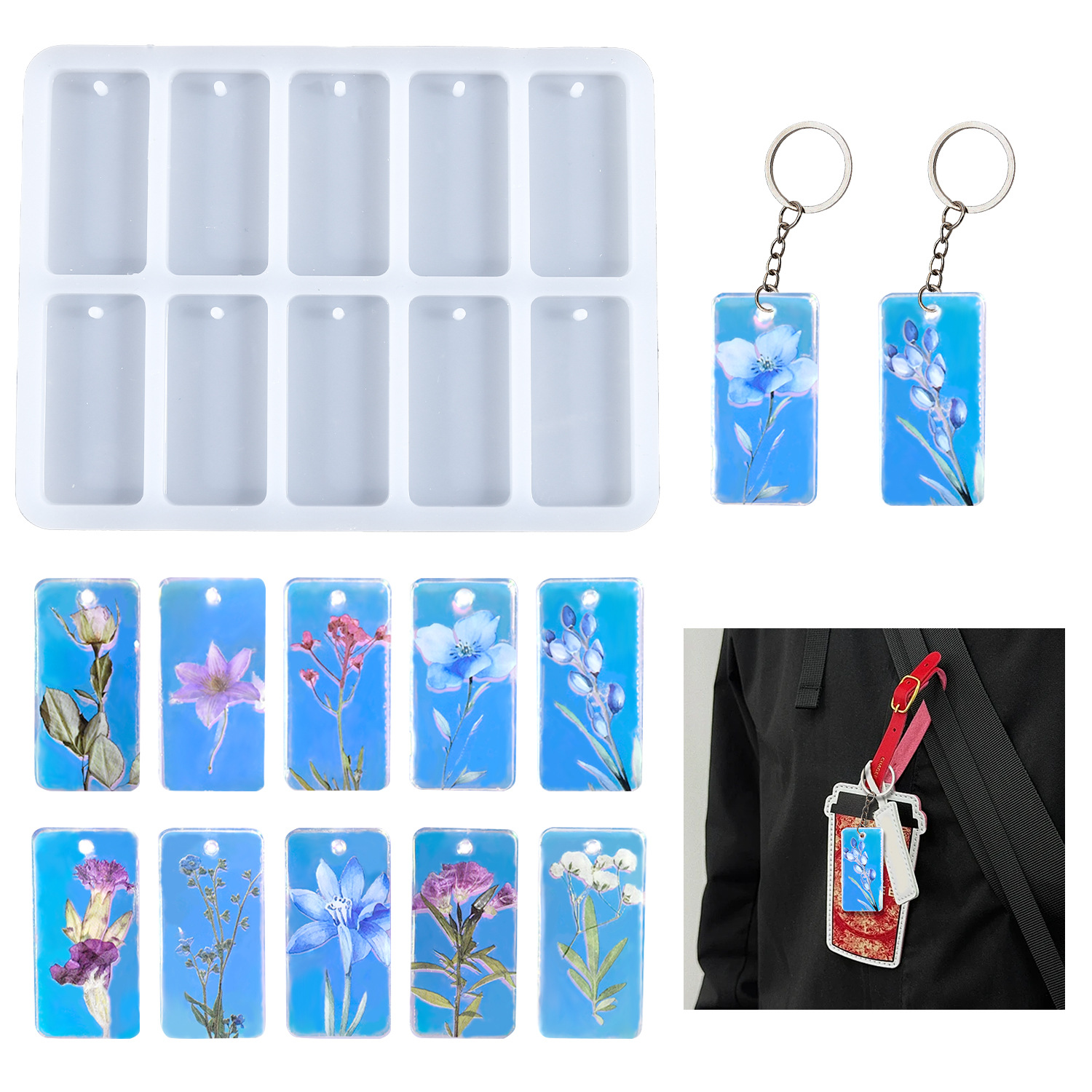 DIY epoksi reçine kalıbı 10 ba - Resin Mold Jewelry incelemesi ve fiyatı