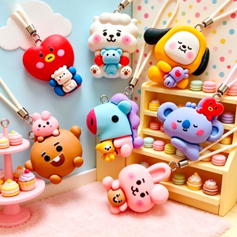 7 adet BT21 Reçine Karikatür F - Jewelry Making Brass incelemesi ve fiyatı