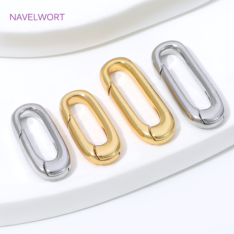 1/2/4 adet 18K altın kaplama O - Jewelry Making Brass incelemesi ve fiyatı