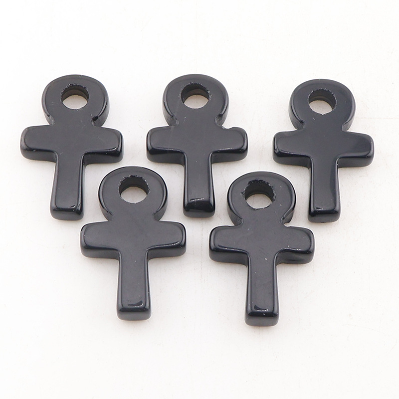 Obsidyen Ankh Haç Kolye Yaşam  - Jewelry Making Michaels incelemesi ve fiyatı