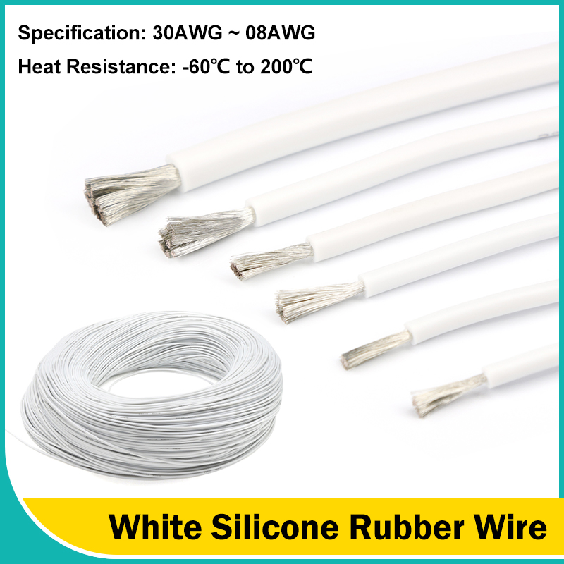 Beyaz Esnek Silikon Kauçuk Tel - Wire 22 Gauge Copper incelemesi ve fiyatı