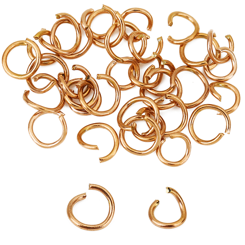 100 adet Gül Altın Kaplama Pas - Jewelry Making Closed Jump Rings incelemesi ve fiyatı