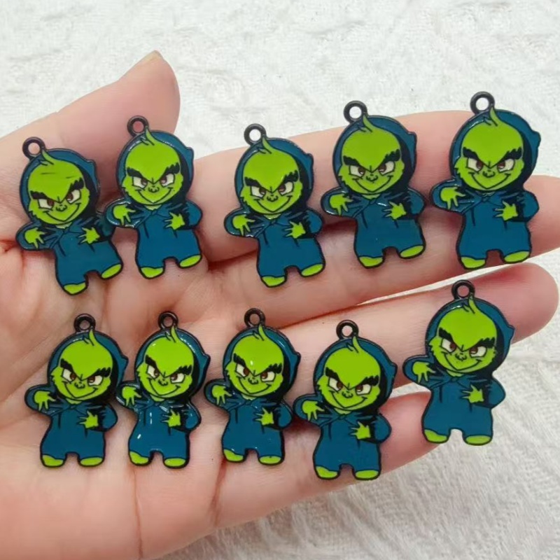 10 adet alaşımlı yağlı boyalı  - Jewelry Making Factory incelemesi ve fiyatı
