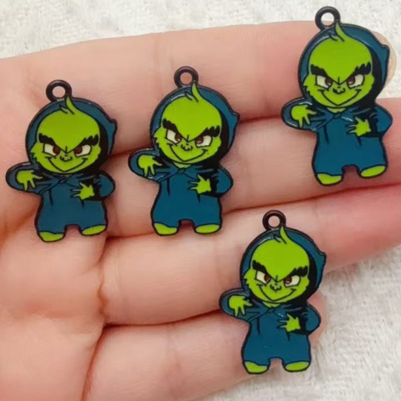 10 adet alaşımlı yağlı boyalı  - Jewelry Making Factory incelemesi ve fiyatı