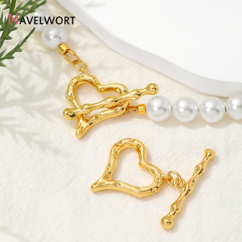 18K Altın Kaplama Kalp Şeklind - Jewelry Making Brass incelemesi ve fiyatı