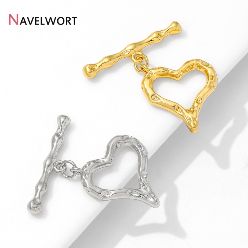18K Altın Kaplama Kalp Şeklind - Jewelry Making Brass incelemesi ve fiyatı