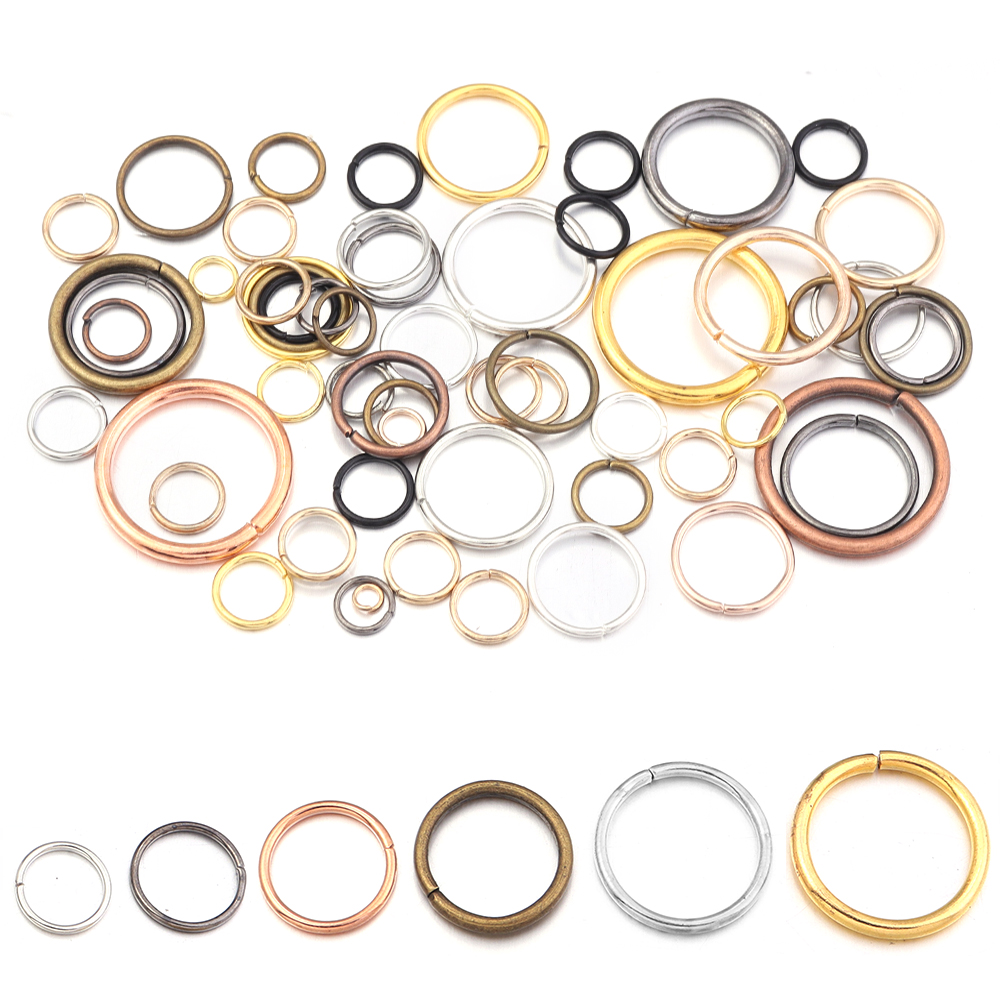 50-200 adet/grup 3-20mm Tek Dö - Jewelry Making Closed Jump Rings incelemesi ve fiyatı