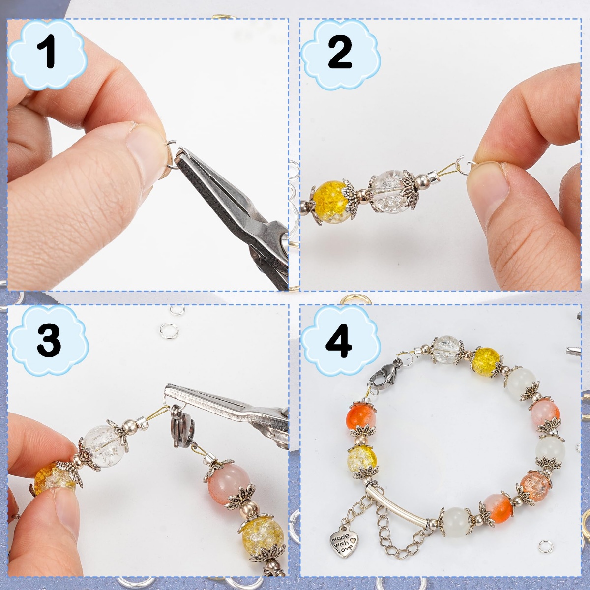 Demir Açık Halka Bağlantı Elem - Jewelry Making Closed Jump Rings incelemesi ve fiyatı