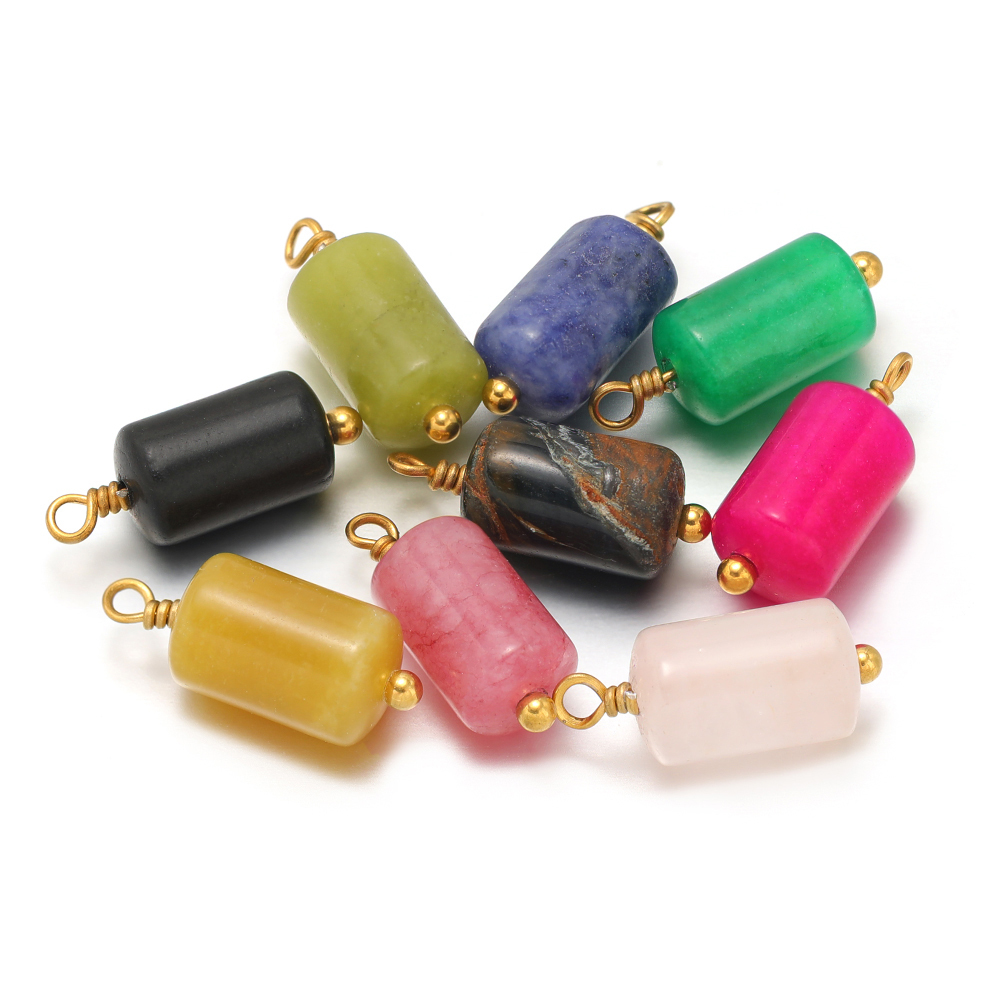 10 adet Paslanmaz Çelik Doğal  - Jewelry Making With Stones incelemesi ve fiyatı
