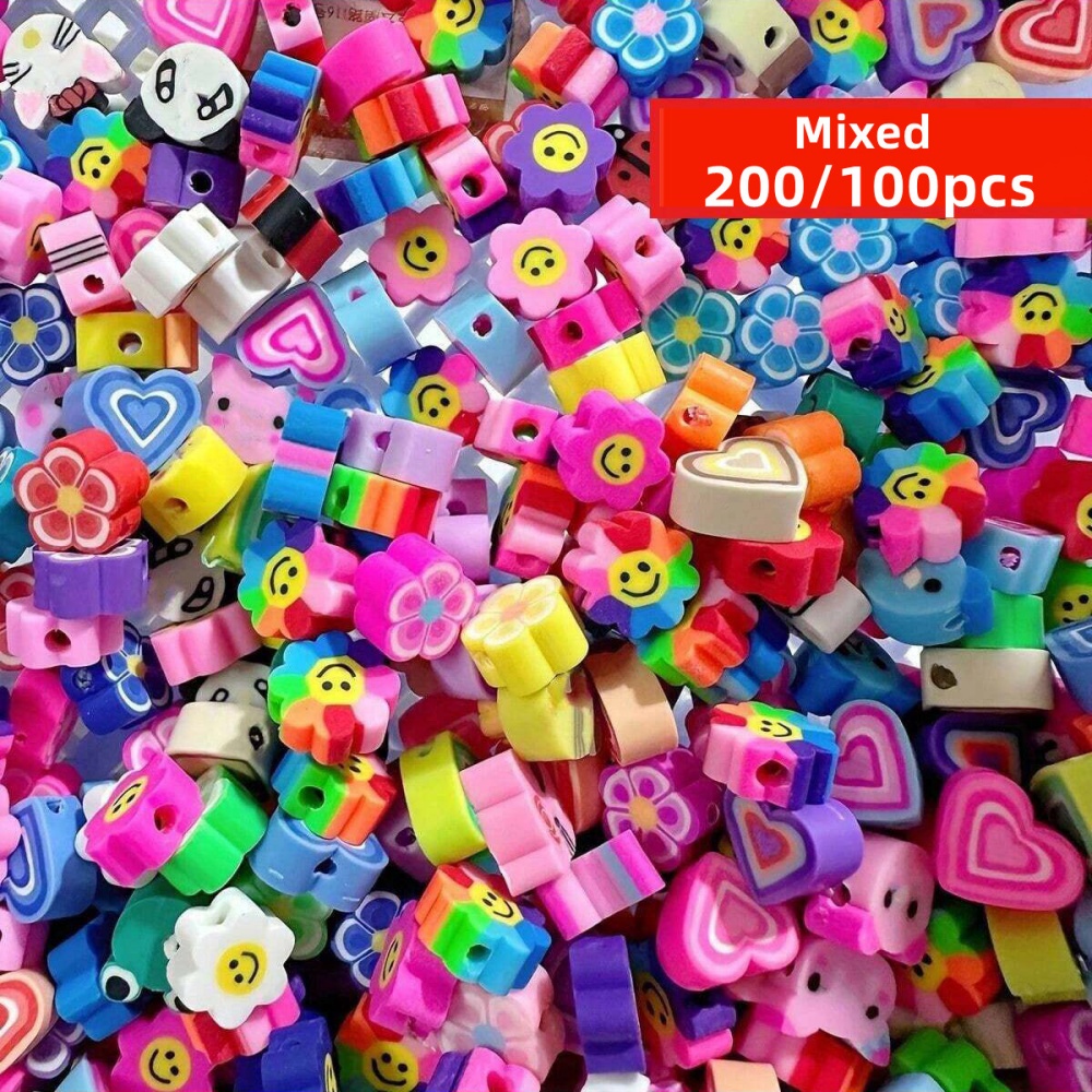 200/100 adet 9-11mm Rastgele S - Jewelry Making In Clay incelemesi ve fiyatı