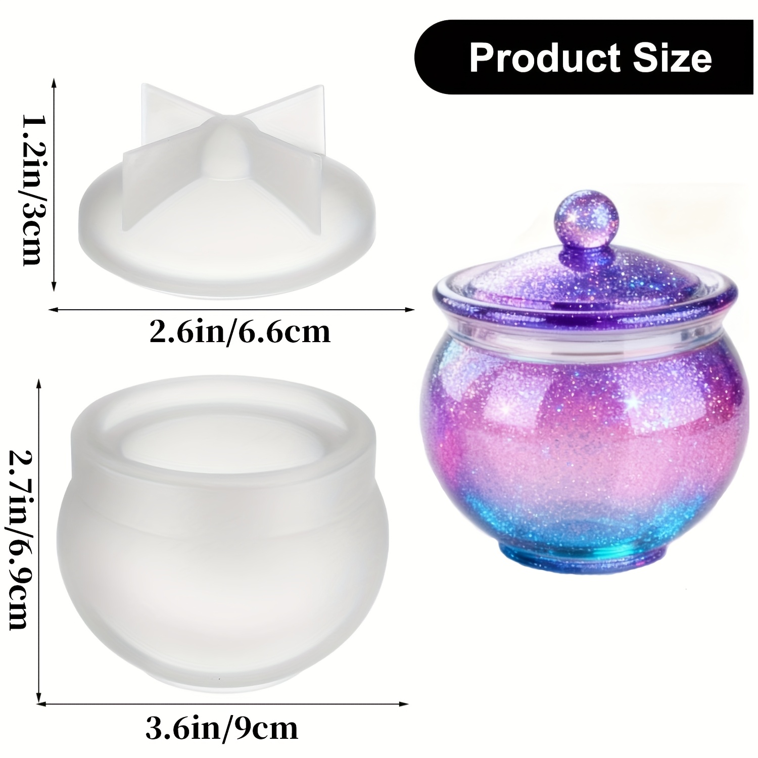 1 takım yuvarlak reçine kalıp  - Resin Mold Jewelry incelemesi ve fiyatı